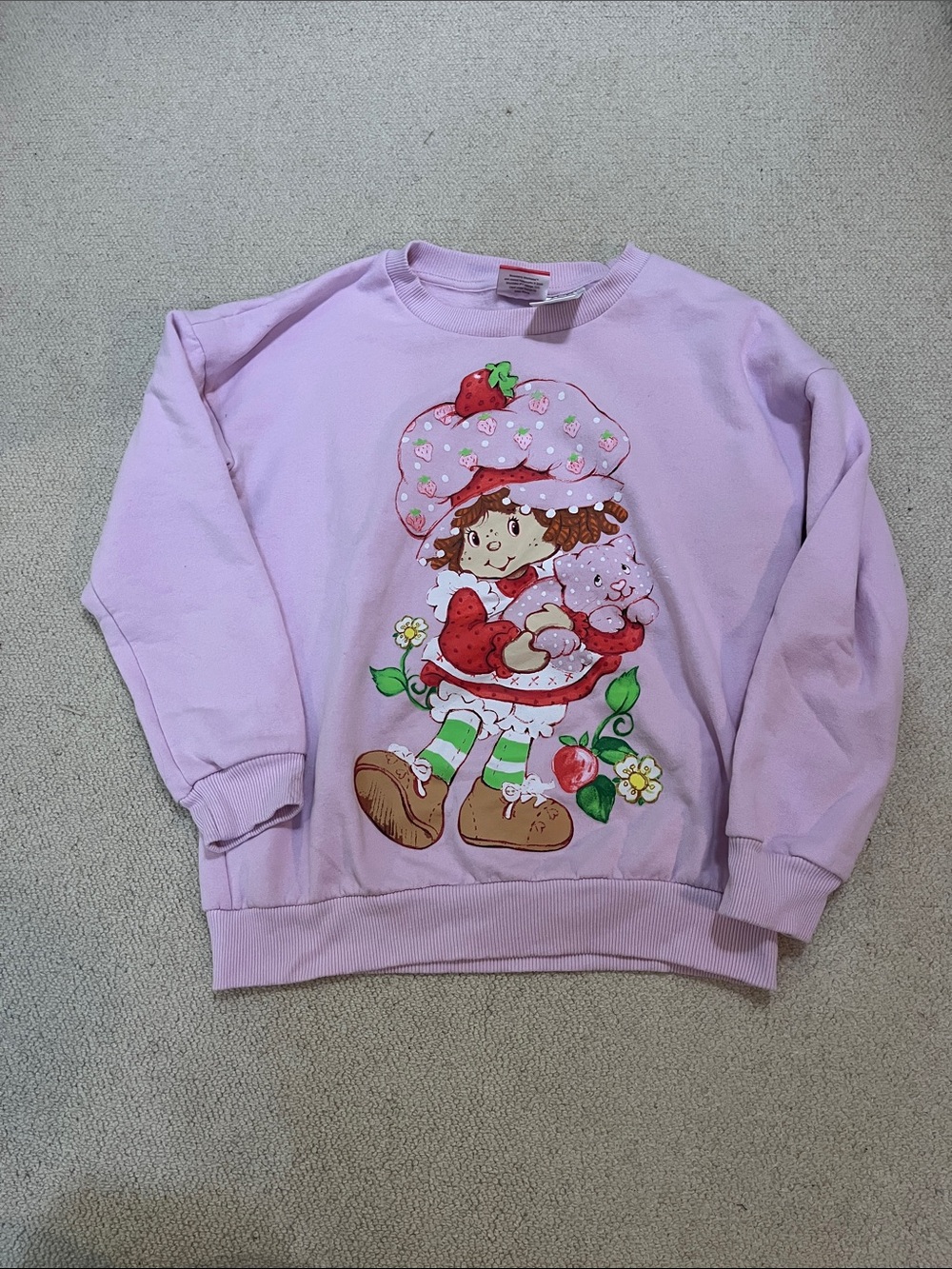 Lavender-pink Strawberry shortcake Sweatshirt